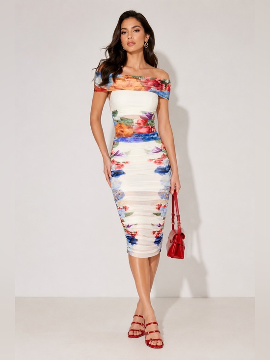 Glitz Dresses & Skirts - Luxury Floral Skirt & Top Set